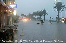 Image of flood in a near shore community